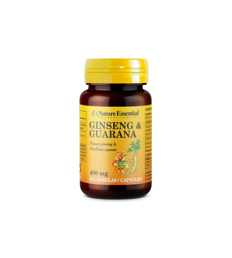 Ginseng y Guaraná 50 cápsulas Nature Essential