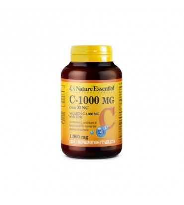 Vitamina C + Zinc 120 comprimidos 10 mg Nature Essential