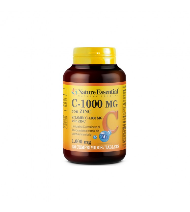 Vitamina C + Zinc 120 comprimidos 10 mg Nature Essential