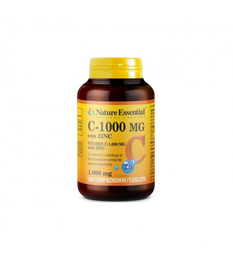 Vitamina C + Zinc 120 comprimidos 10 mg Nature Essential