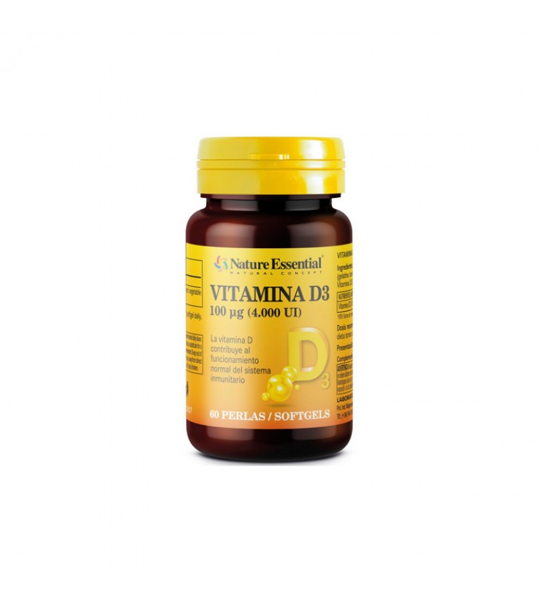 Vitamina D3  60 perlas 100 mcg Nature Essential