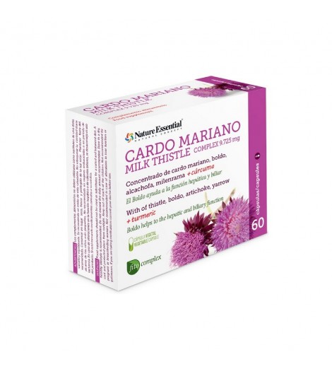 Cardo Mariano Complex 60 cápsulas vegetales 9725 mg Nature Essential