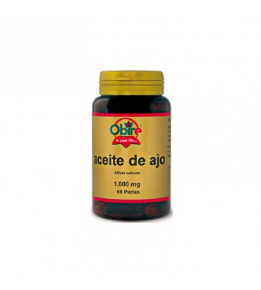 Aceite de Ajo 60 perlas 1000 mg  Obire