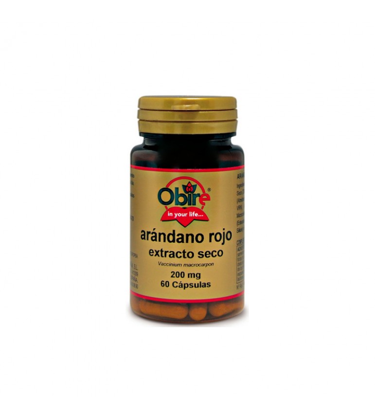 Arándano Rojo Extracto Seco 60 cápsulas 200 mg Obire