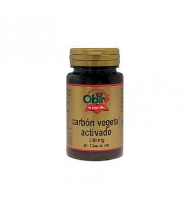 Carbón Vegetal Activado 60 cápsulas 200 mg Obire