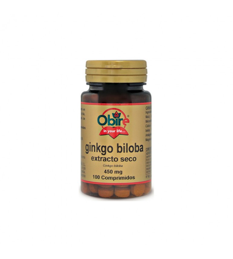 Ginkgo Biloba 100 comprimidos 450 mg Obire