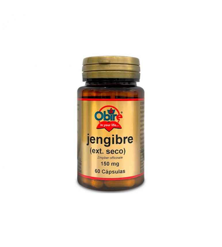 Jengibre Extracto Seco 60 cápsulas 150 mg Obire