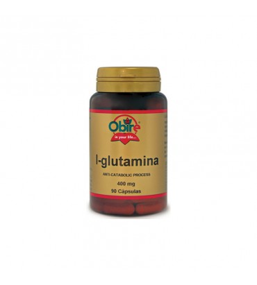 L Glutamina 90 cápsulas 400 mg Obire