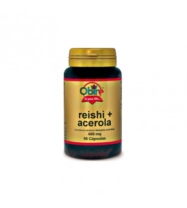 Reishi y Acerola 90 cápsulas 400 mg Obire