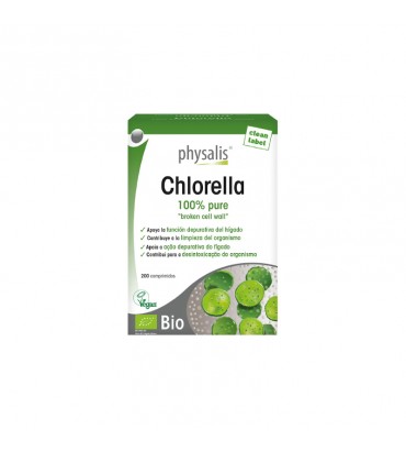 Chlorella 100% Pure 200 comprimidos Physalis