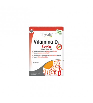 Vitamina D3 Forte 100 cápsulas Physalis