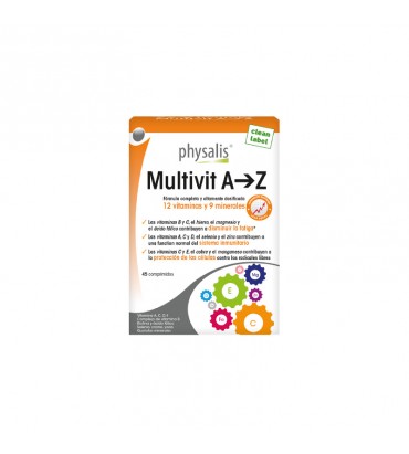 Multivit A - Z 45 comprimidos Physalis