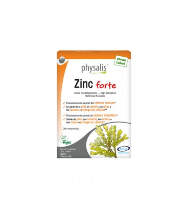 Zinc Forte 30 comprimidos Physalis