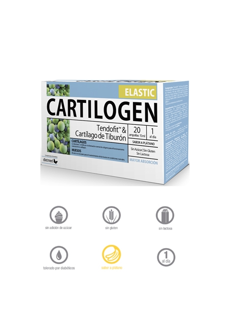 Cartilogen Elastic 20 ampollas 15 ml DietMed