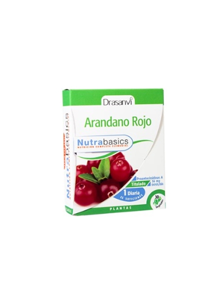 Arándano Rojo Nutrabasics 30 cápsulas 388 mg Drasanvi