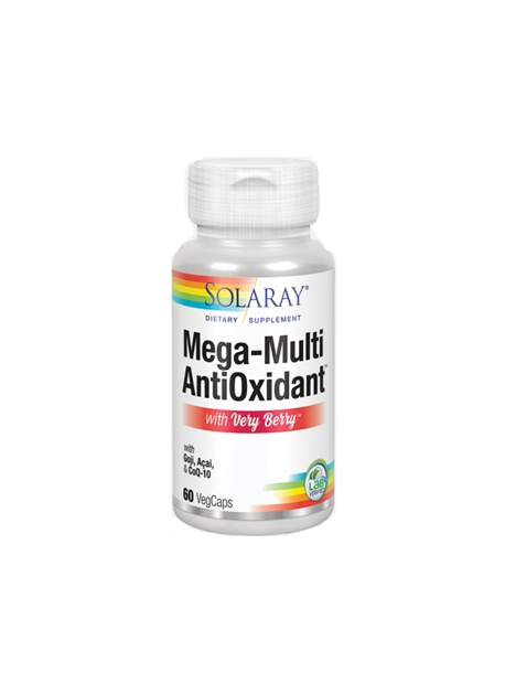 Mega-Multi AntiOxidant con Very Berry 60 Vegcaps Solaray