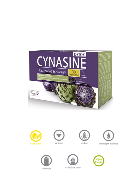 Cynasine Detox 30 ampollas de 15 ml Dietmed