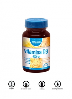 Vitamina D3 4000 U.I. Naturmil 60 cápsulas Dietmed