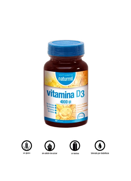 Vitamina D3 4000 U.I. Naturmil 60 capsulas DietMed