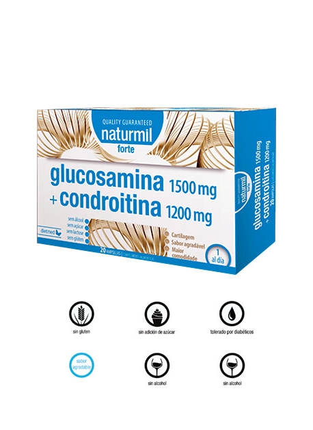 Glucosamina + Condroitina Forte Naturmil DietMed