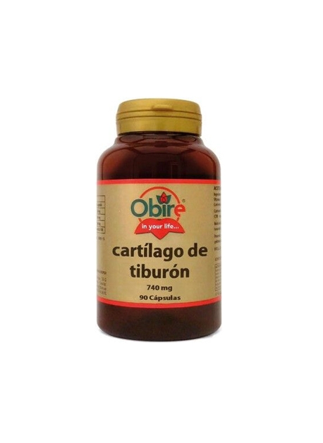 Cartilago de tiburon 90 capsulas 740 mg Obire