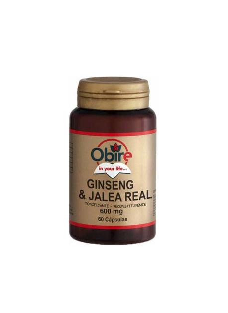 Ginseng + Jalea Real 60 capsulas 600 mg Obire
