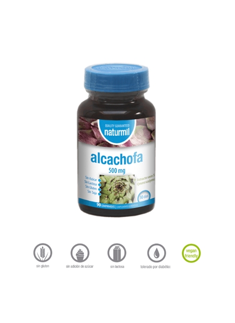 Alcachofa Naturmil 90 comprimidos 500 mg Dietmed