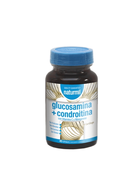 Glucosamina + Condroitina Naturmil 45 capsulas DietMed