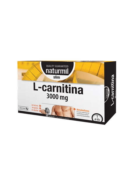 L-Carnitina Strong Naturmil 3000 mg 20 ampollas DietMed