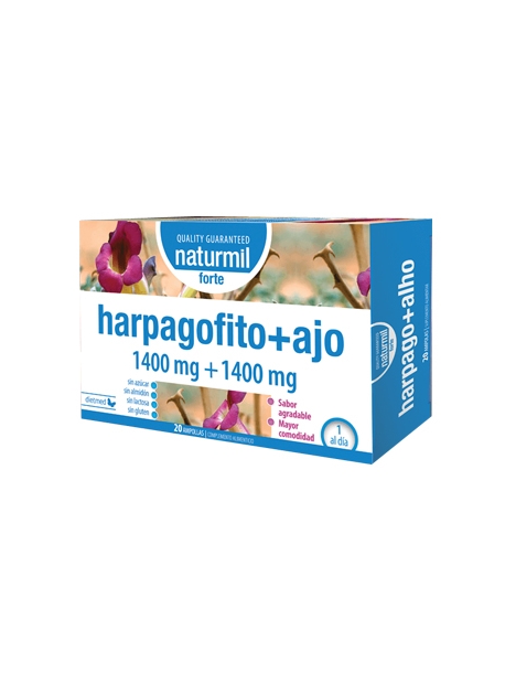 Harpagofito + Ajo Forte Naturmil 20 ampollas DietMed