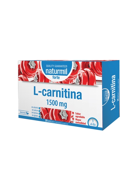 L-Carnitina Forte Naturmil 20 ampollas 15 ml DietMed
