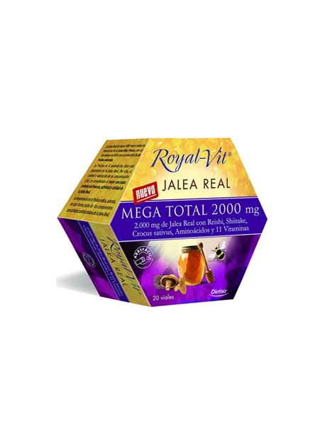 Royal-Vit Jalea Mega Total 20 viales de 2000 mg Dietisa