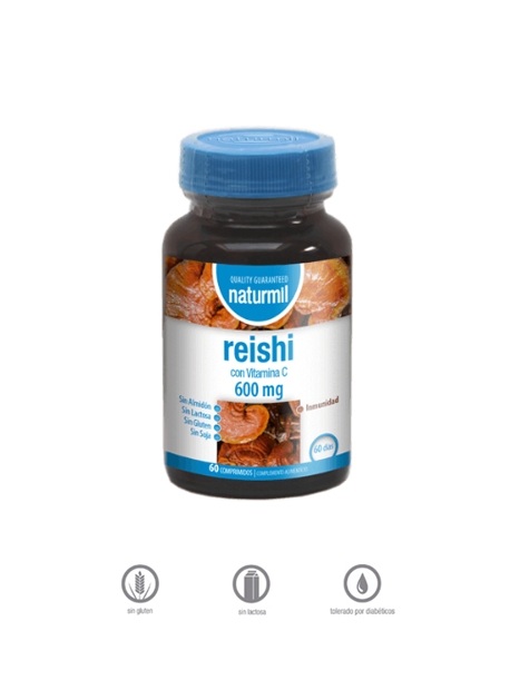 Reishi Naturmil 60 comprimidos 600 mg Dietmed