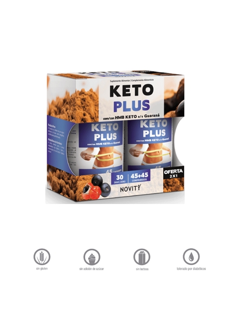 Keto Plus 45 + 45 comprimidos Dietmed