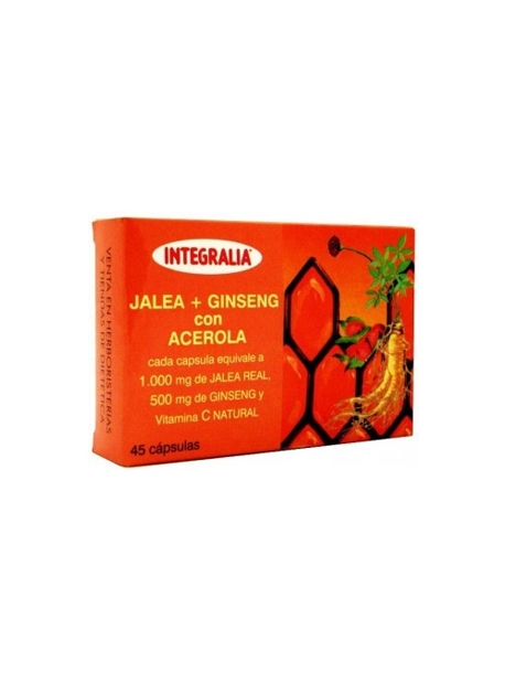 Jalea Real + Ginseng con Acerola 45 cápsulas Integralia