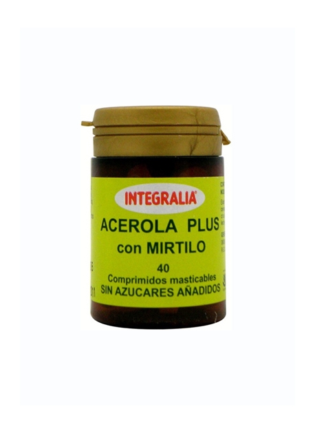 Acerola Plus con Mirtilo 40 comprimidos masticables Integralia