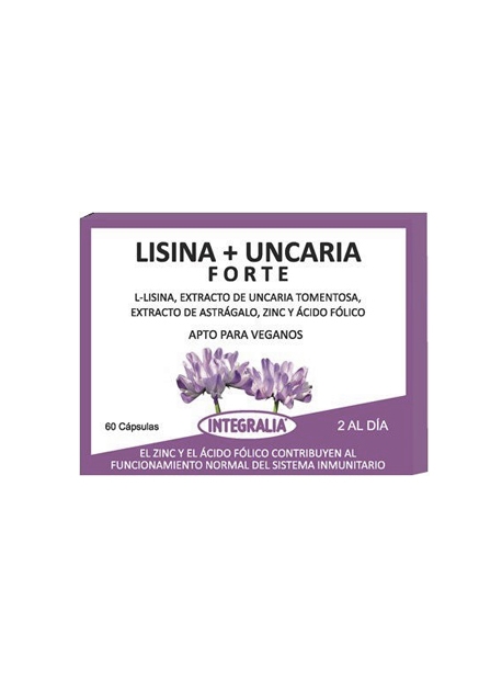 Lisina + Uncaria Forte 60 capsulas Integralia