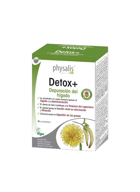 Detox+ 30 comprimidos Physalys