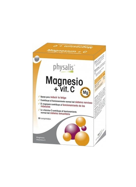 Magnesio + Vitamina C 30 comprimidos Physalis