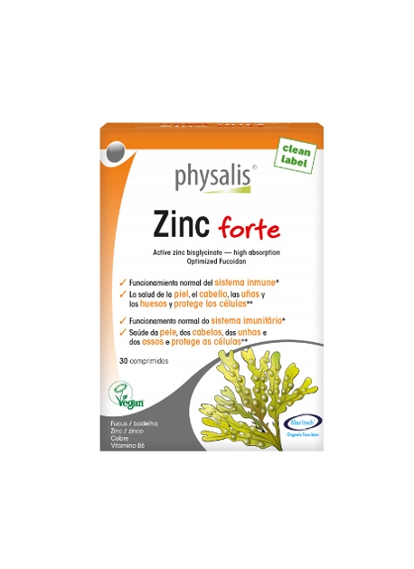 Zinc Forte 30 comprimidos Physalis