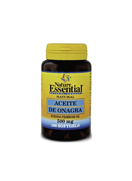Aceite de Onagra + Vitamina E 100 perlas 500 mg Nature Essential