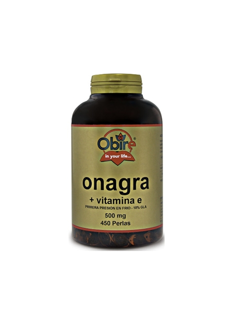 Aceite de Onagra + Vitamina E 450 perlas 500 mg Obire