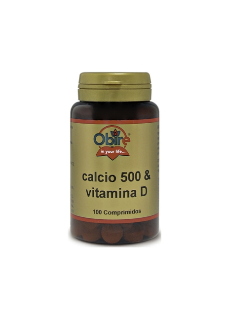 Calcio 500 y Vitamina D 100 comprimidos Obire