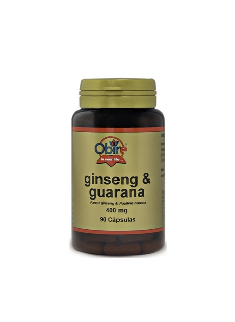 Ginseng y Guarana 90 capsulas 400 mg Obire