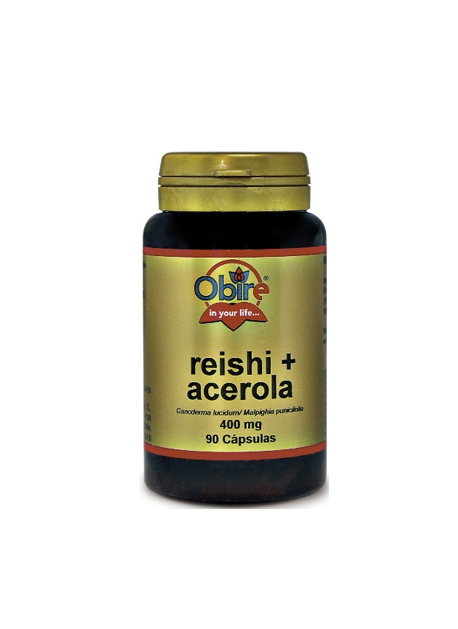 Reishi y Acerola 90 capsulas 400 mg Obire