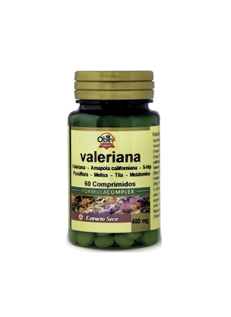 Valeriana Complex 60 comprimidos 400 mg Obire