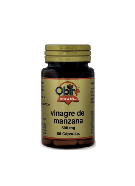 Vinagre de Manzana 60 capsulas 500 mg Obire