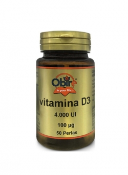Vitamina D3 100 perlas 50 mcg Obire