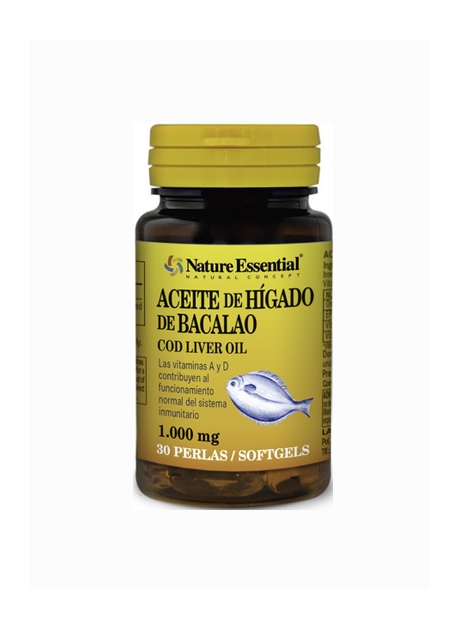 Aceite de Hígado de Bacalao 30 perlas 1000 mg Nature Essential