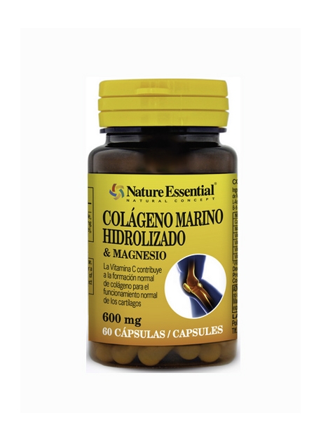 Colágeno Marino con Magnesio 60 capsulas 600 mg Nature Essential